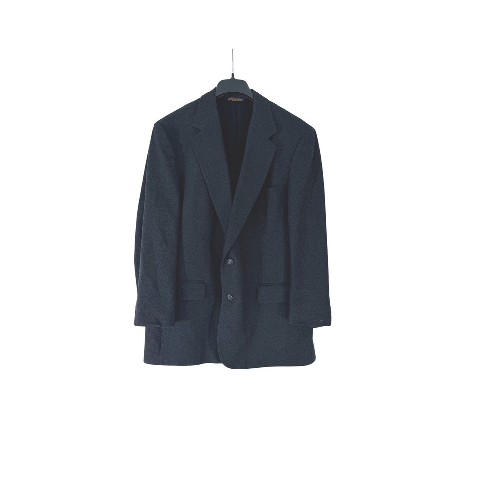 Brooks Brothers Mens Charcoal Gray Wool Blazer Sport Coat Made in USA